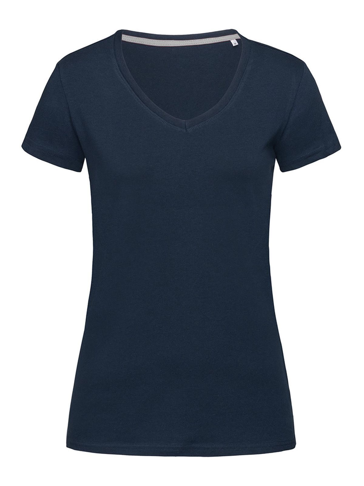 Stretch-T V-Neck Women - MAB - Navy blue