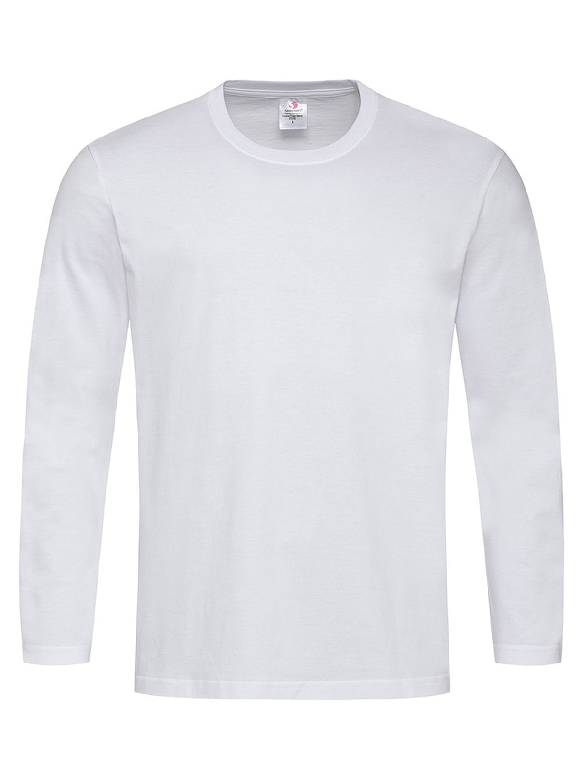 Comfort-T shirt met lange mouwen - WHI - Wit