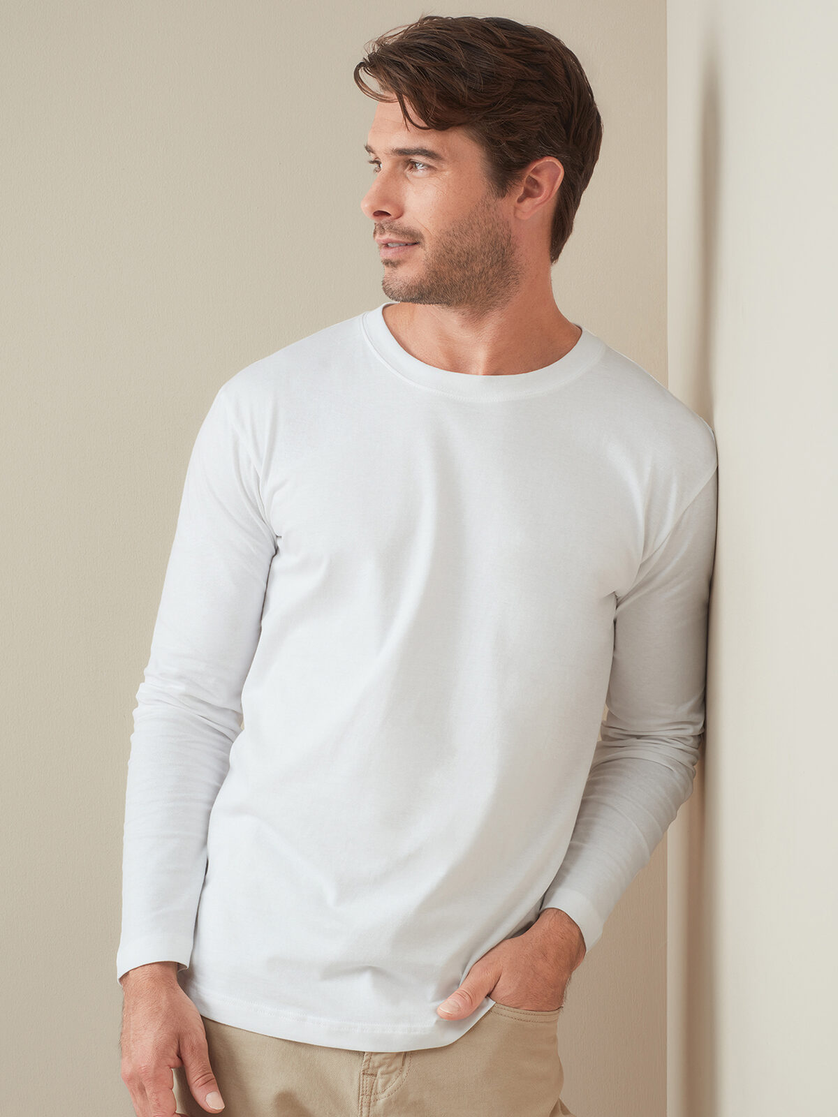 Comfort-T shirt met lange mouwen