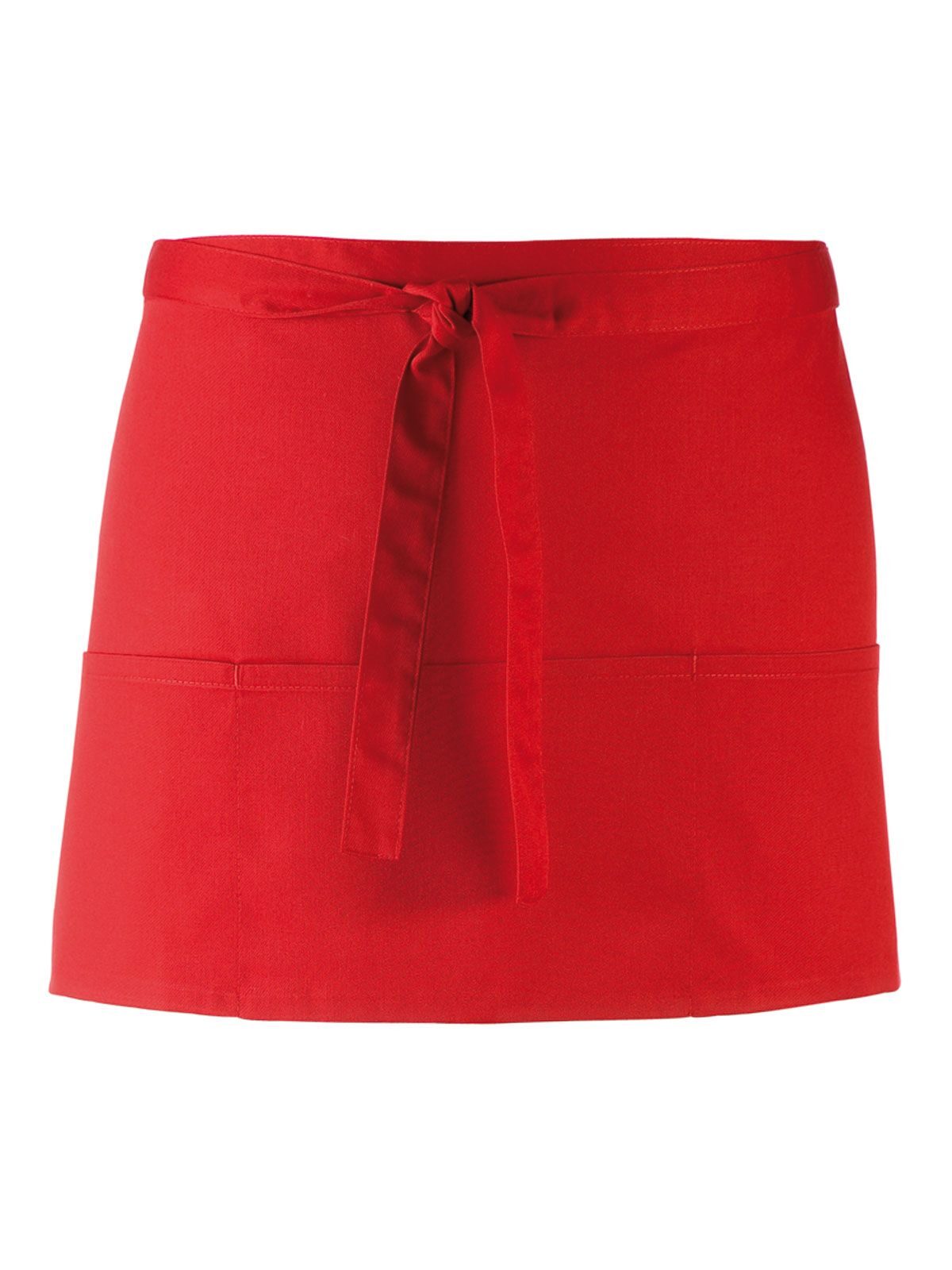 Kleurencollectie 3-zakken schort - REDD - Rood