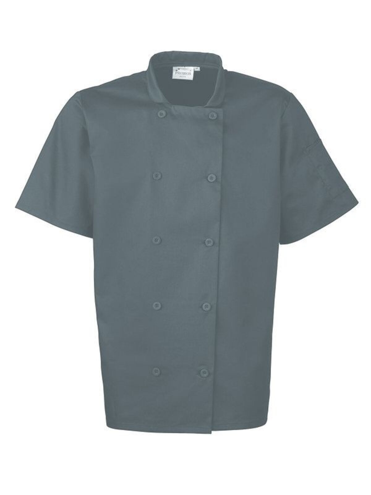 Chefjas met korte mouwen - STEE - Staal