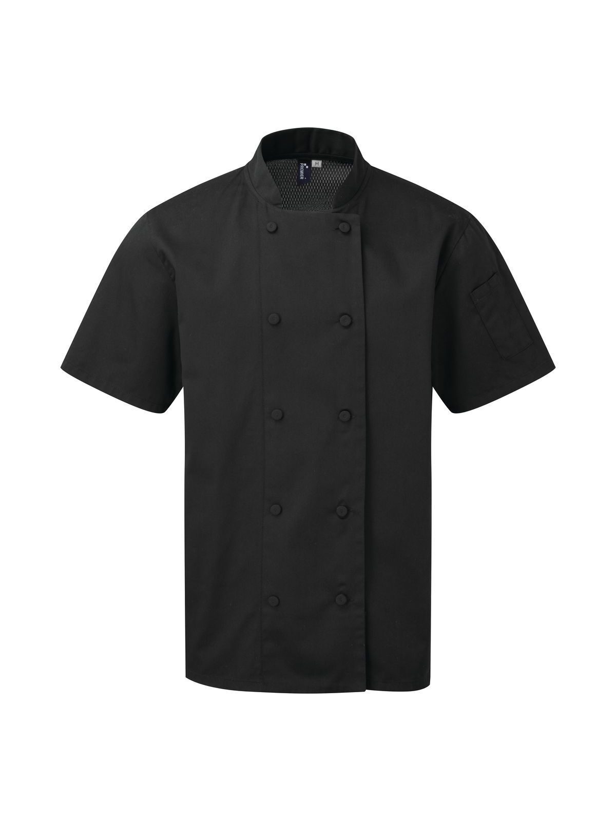Chef's Coolchecker® Short Sleeve Jacket - BLAC - Black