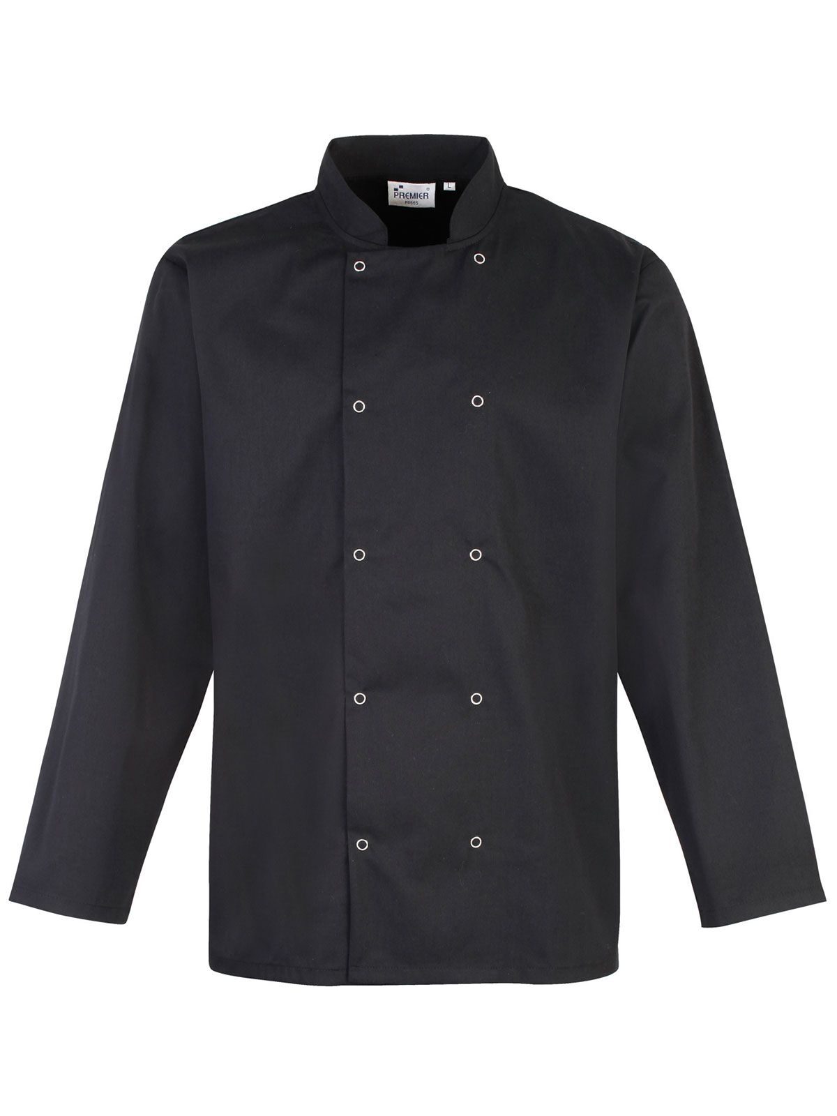 Chef's jas met lange mouwen en studs - BLAC - Zwart