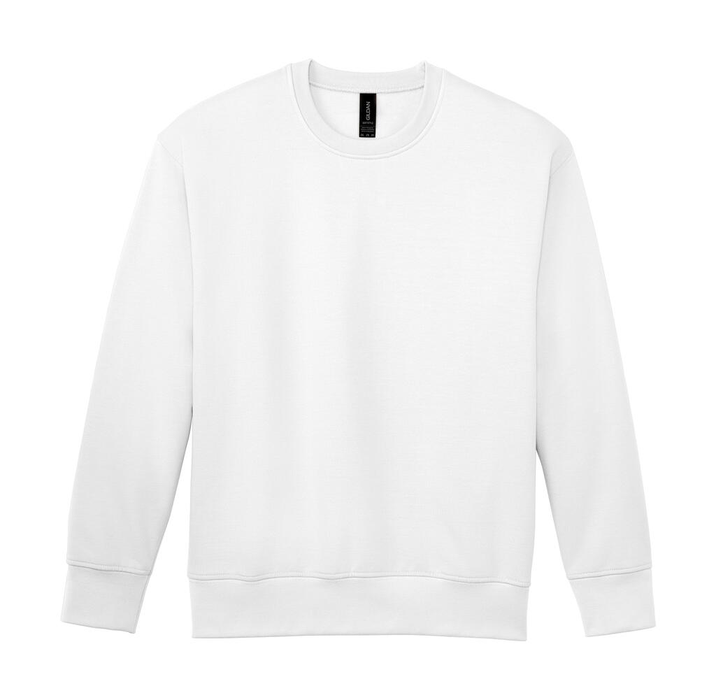 Softstyle® Midweight Fleece Crewneck Sweatshirt voor volwassenen - 30 - Wit