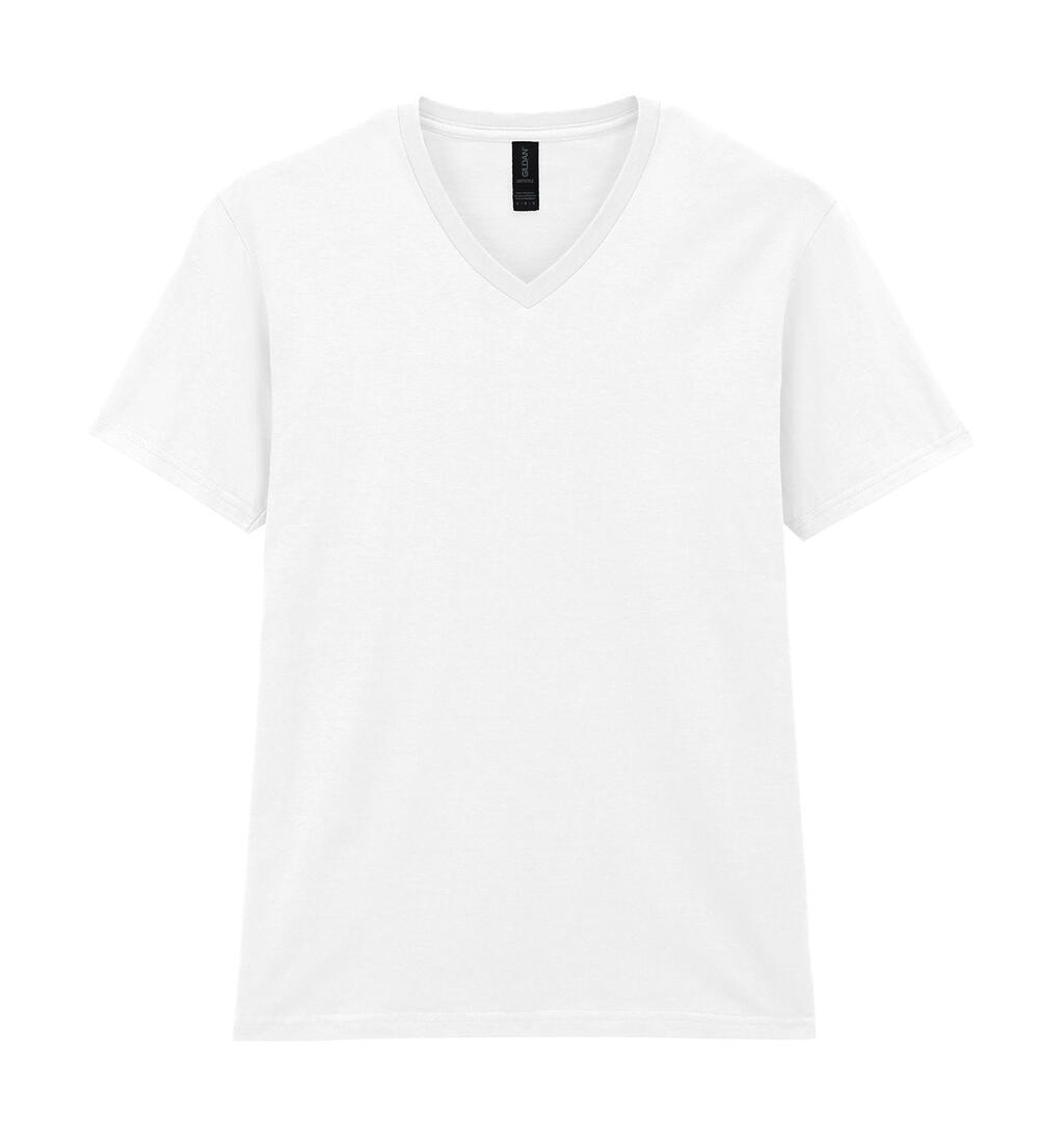 Softstyle® T-shirt met V-hals voor volwassenen - 30 - Wit