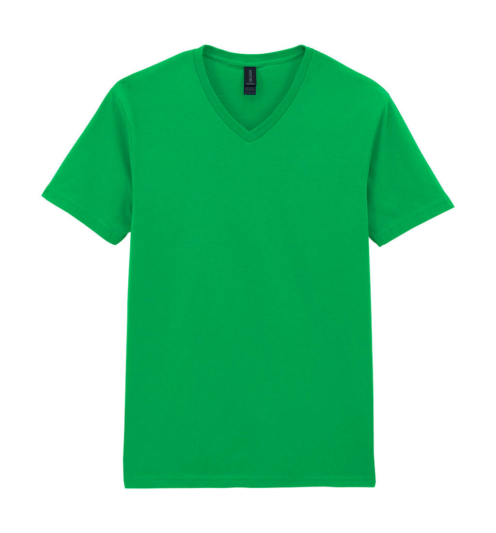 Softstyle® T-shirt met V-hals voor volwassenen - 167 - Iers Groen