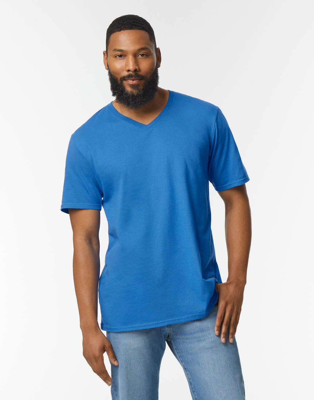 Softstyle® T-shirt met V-hals voor volwassenen