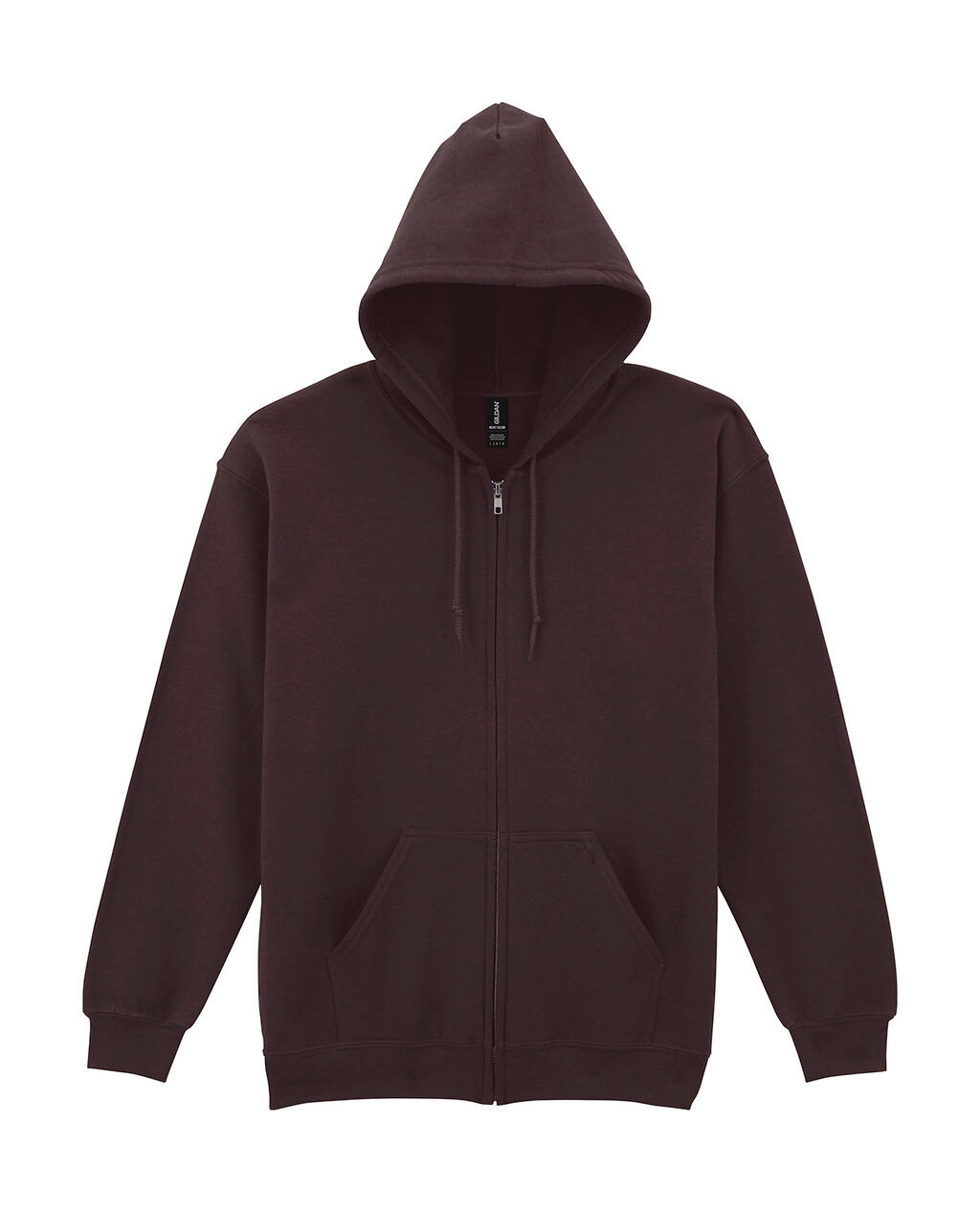 Heavy Blend™ volwassenen hoodie met volledige ritssluiting - 105 - Pure chocolade