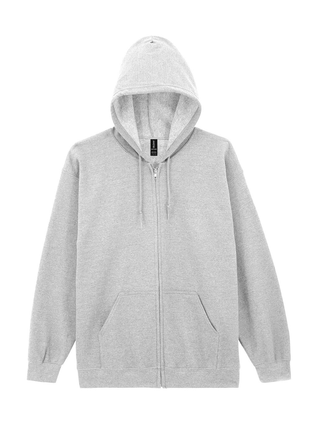 Heavy Blend™ volwassenen hoodie met volledige ritssluiting - 93 - Asgrijs (Heather)