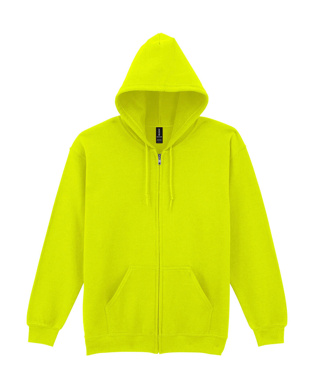 Heavy Blend™ volwassenen hoodie met volledige ritssluiting - 188 - Veiligheidsgroen