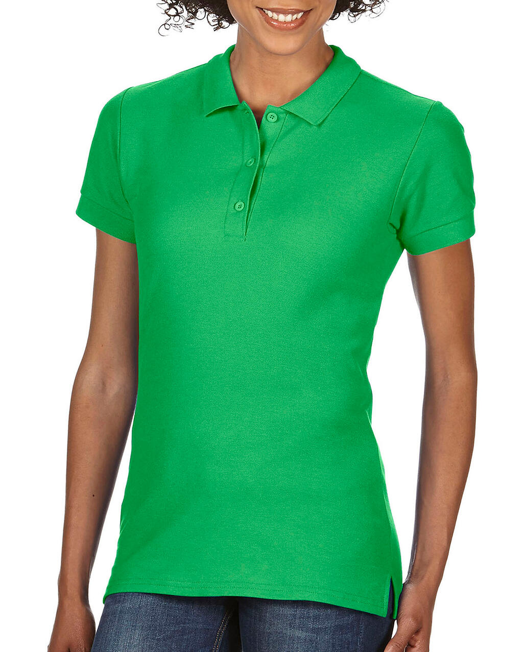Women's Premium Cotton Double Piqué Polo Shirt - 167 - Irish Green