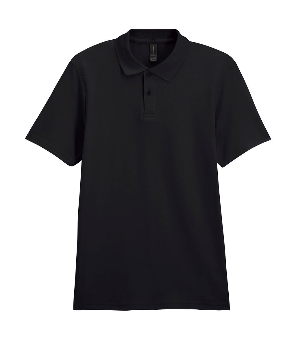Softstyle® piquépolo voor volwassenen - 36 - Zwart