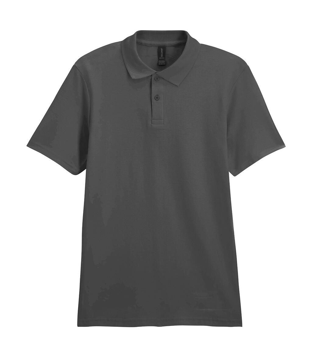 Softstyle® piquépolo voor volwassenen - 42 - Houtskool