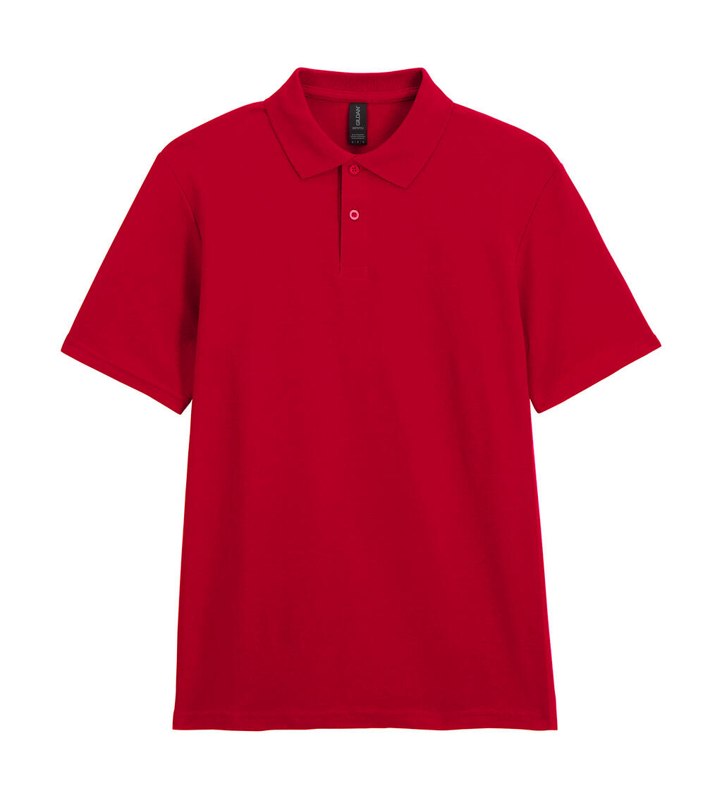 Softstyle® piquépolo voor volwassenen - 194 - Kersenrood