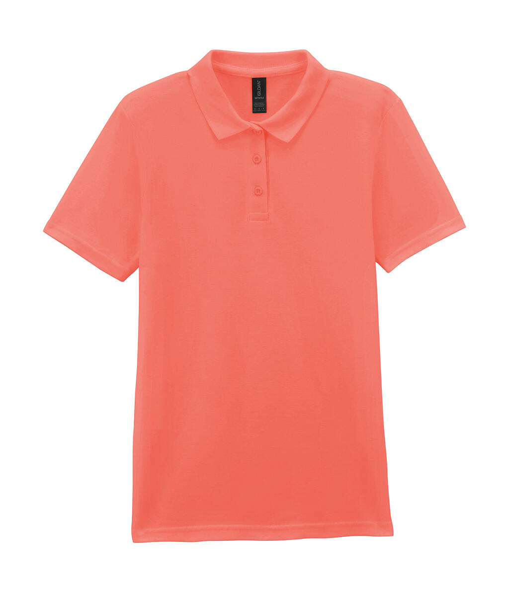 Softstyle® piquépolo voor volwassenen - 14G - Heldere zalm