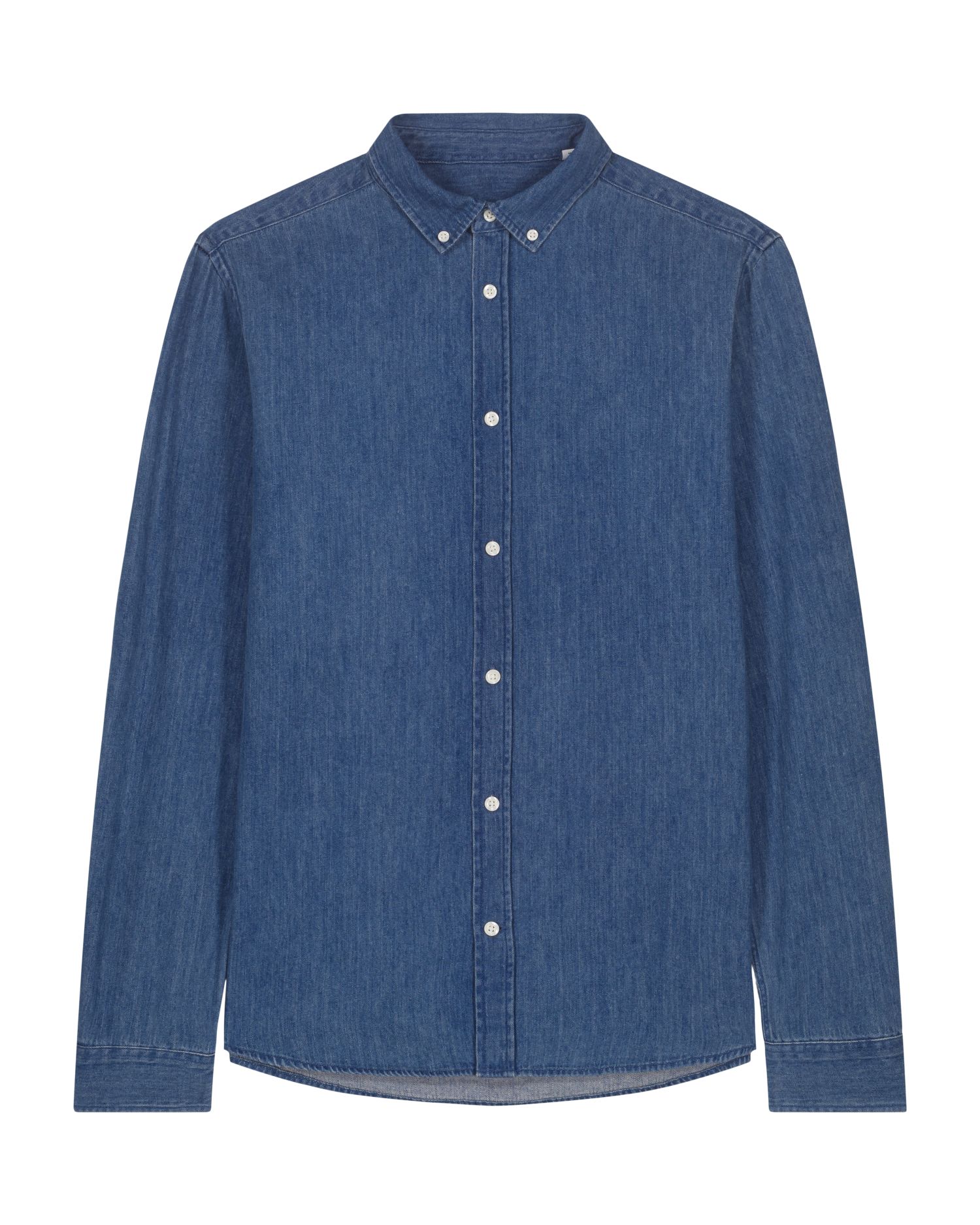 Stanley Denim Shirt - C371 - Mid Wash